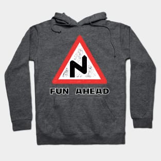 Fun Ahead - Funny Road Sign UK Hoodie